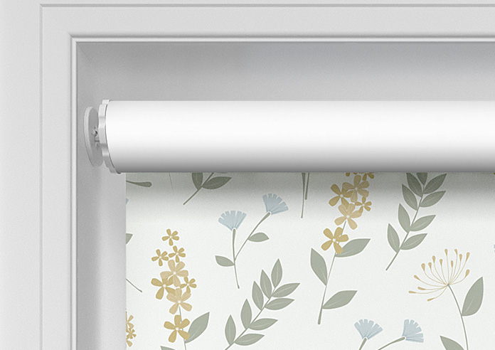 Retro Floral, Yellow Sunset - Twist&Fit Roller Blind - Image 10